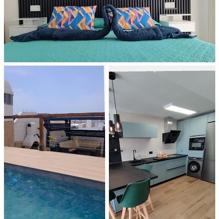 Ático con piscina privada a 150m de la playa Apartamento Vera Exterior foto