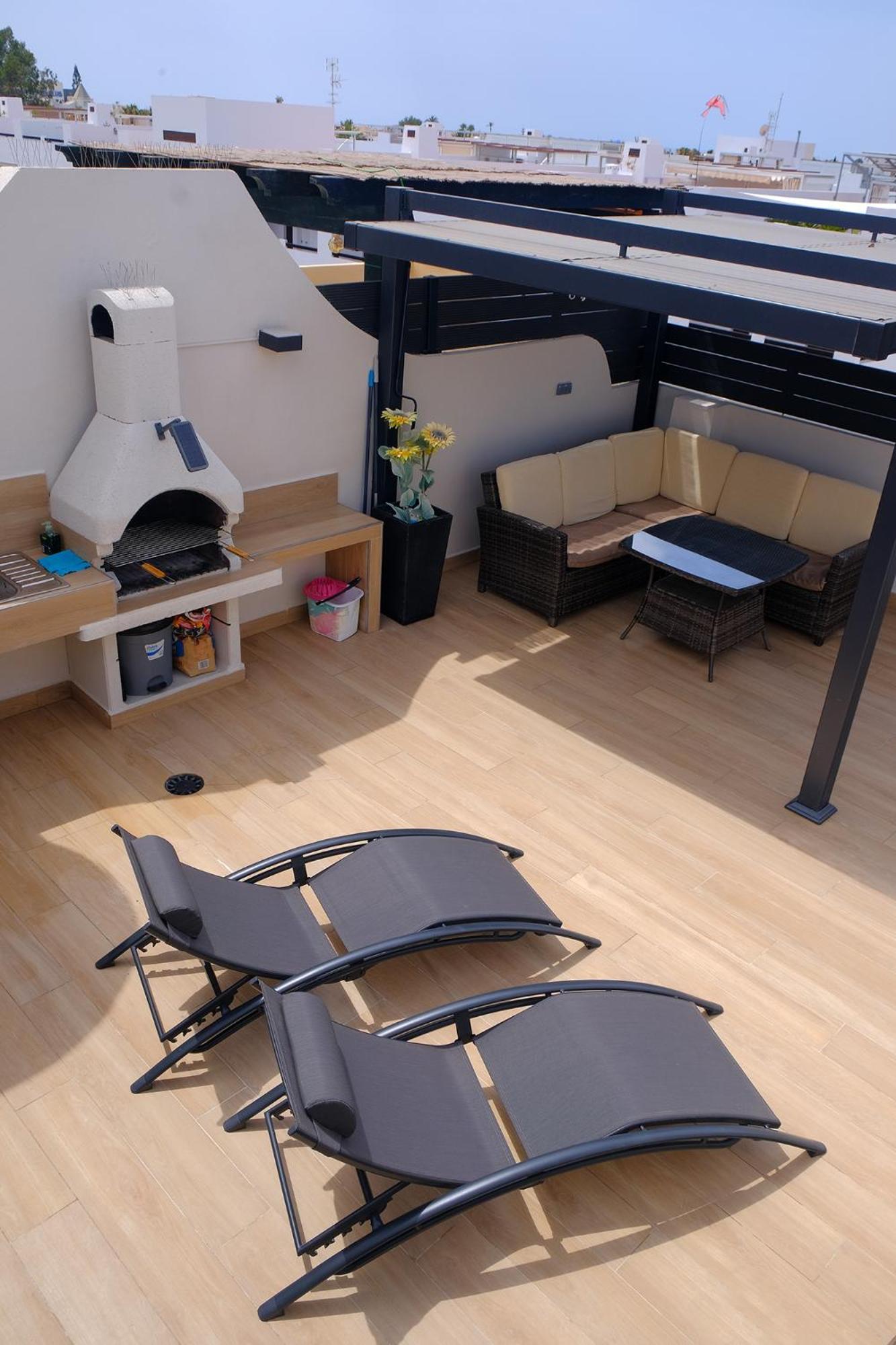 Ático con piscina privada a 150m de la playa Apartamento Vera Exterior foto
